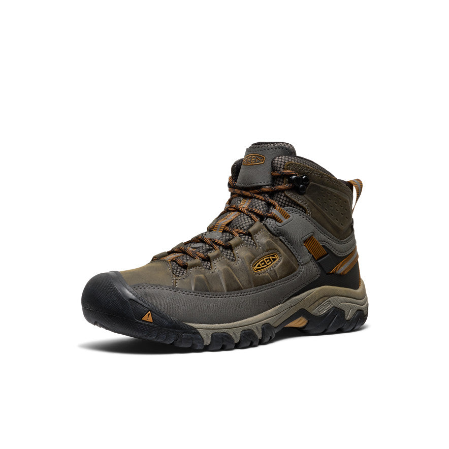 Men's Targhee III Waterproof Mid Wide | Black Olive/Golden Brown - Image 3