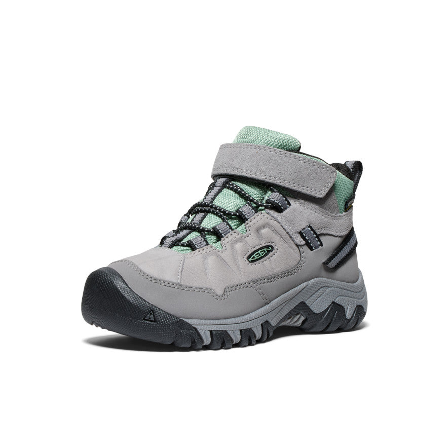 Little Kids' Targhee IV Waterproof Hiking Boot | Alloy/Granite Green - Image 3