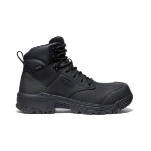 Men's Evanston 6 Waterproof Boot (Carbon Toe) | Black/Black