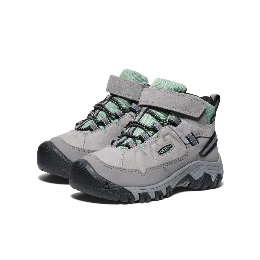 Little Kids' Targhee IV Waterproof Hiking Boot | Alloy/Granite Green - Image 2