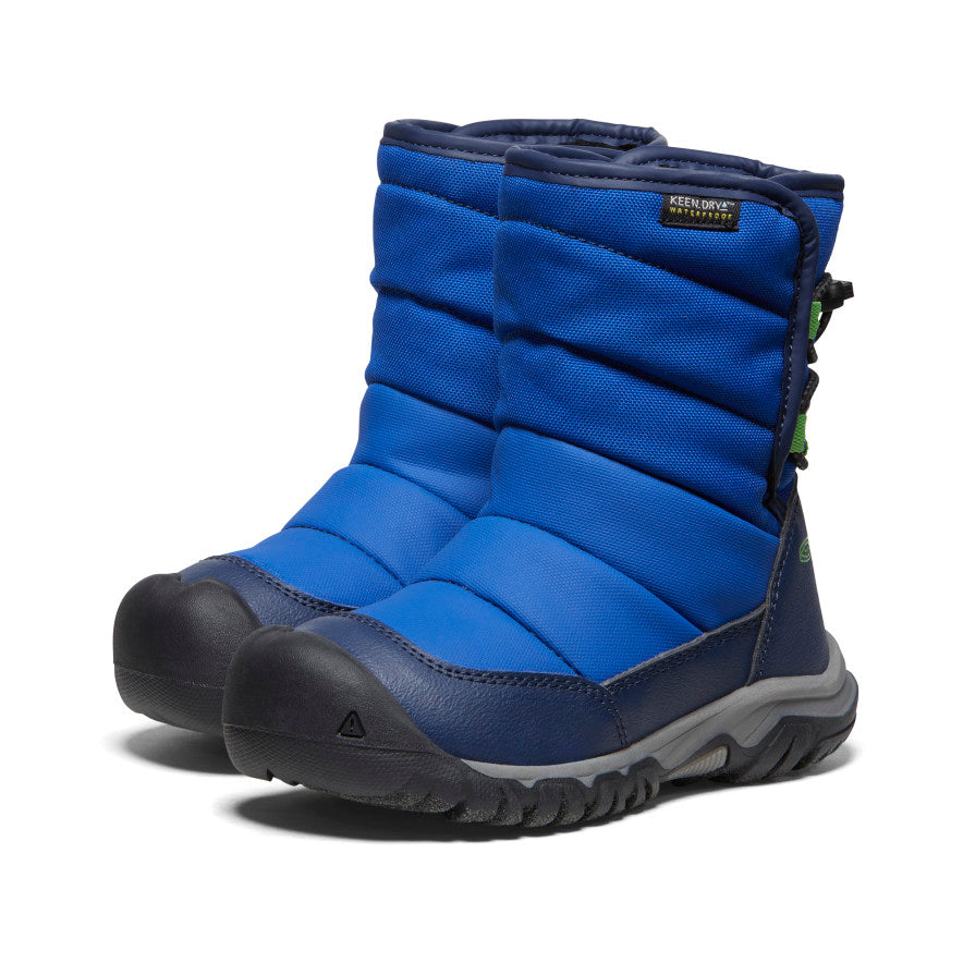 Little Kids' Puffrider Waterproof Winter Boot | Naval Academy/Surf - Image 2