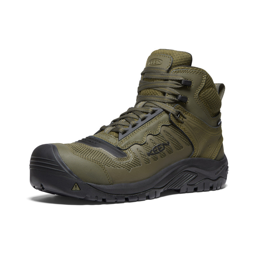Men's Reno Mid Waterproof (Carbon Toe) | Dark Olive/Black - Image 3