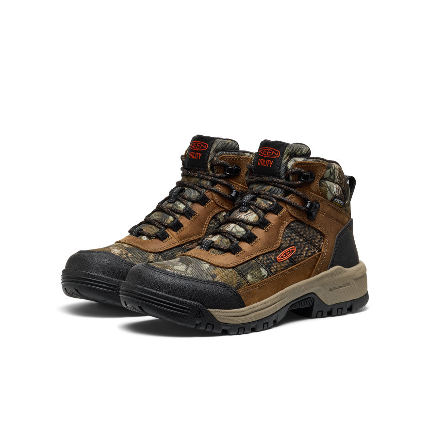 Women's Skokie Waterproof Work Boot (Soft Toe) | Camo/Black - Image 2