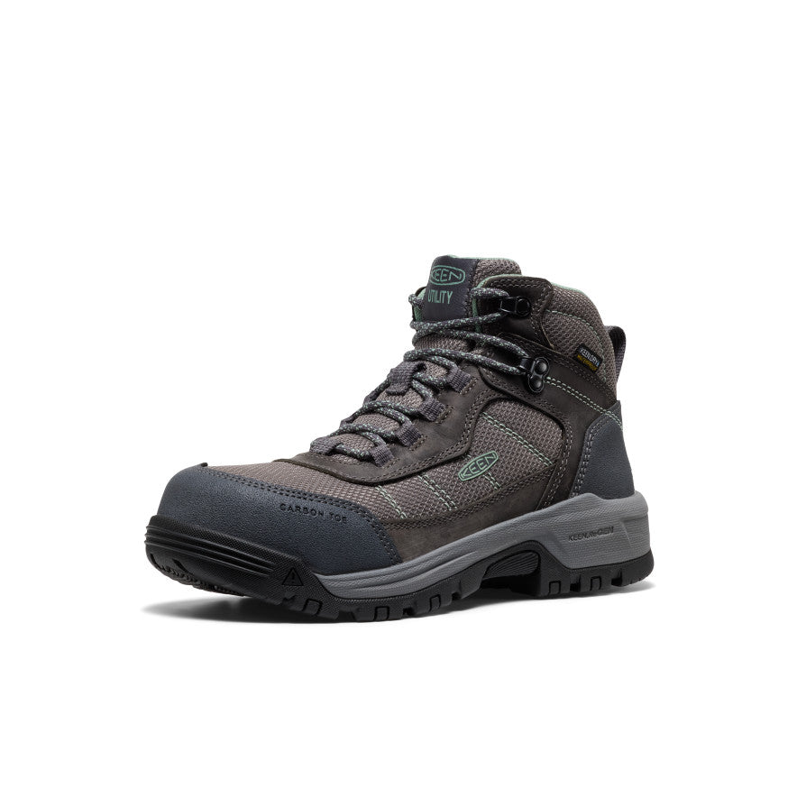 Women's Skokie Waterproof Work Boot (Carbon Toe) | Magnet/Black - Image 3