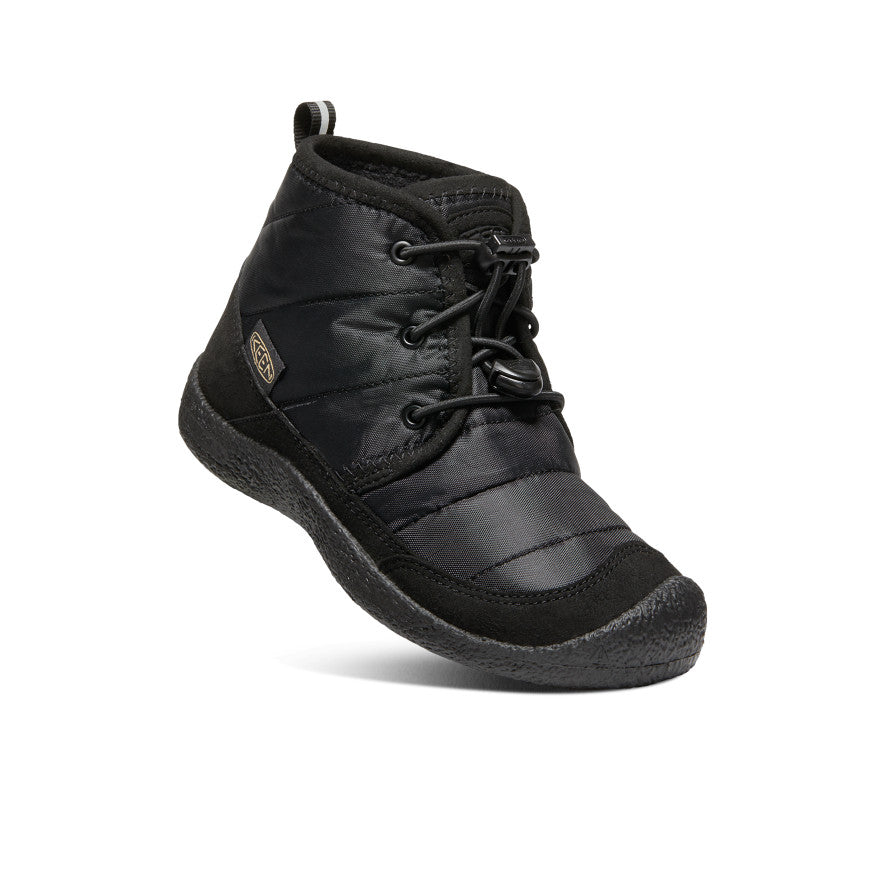 Big Kids' Howser II Waterproof Chukka | Black/Black - Image 3