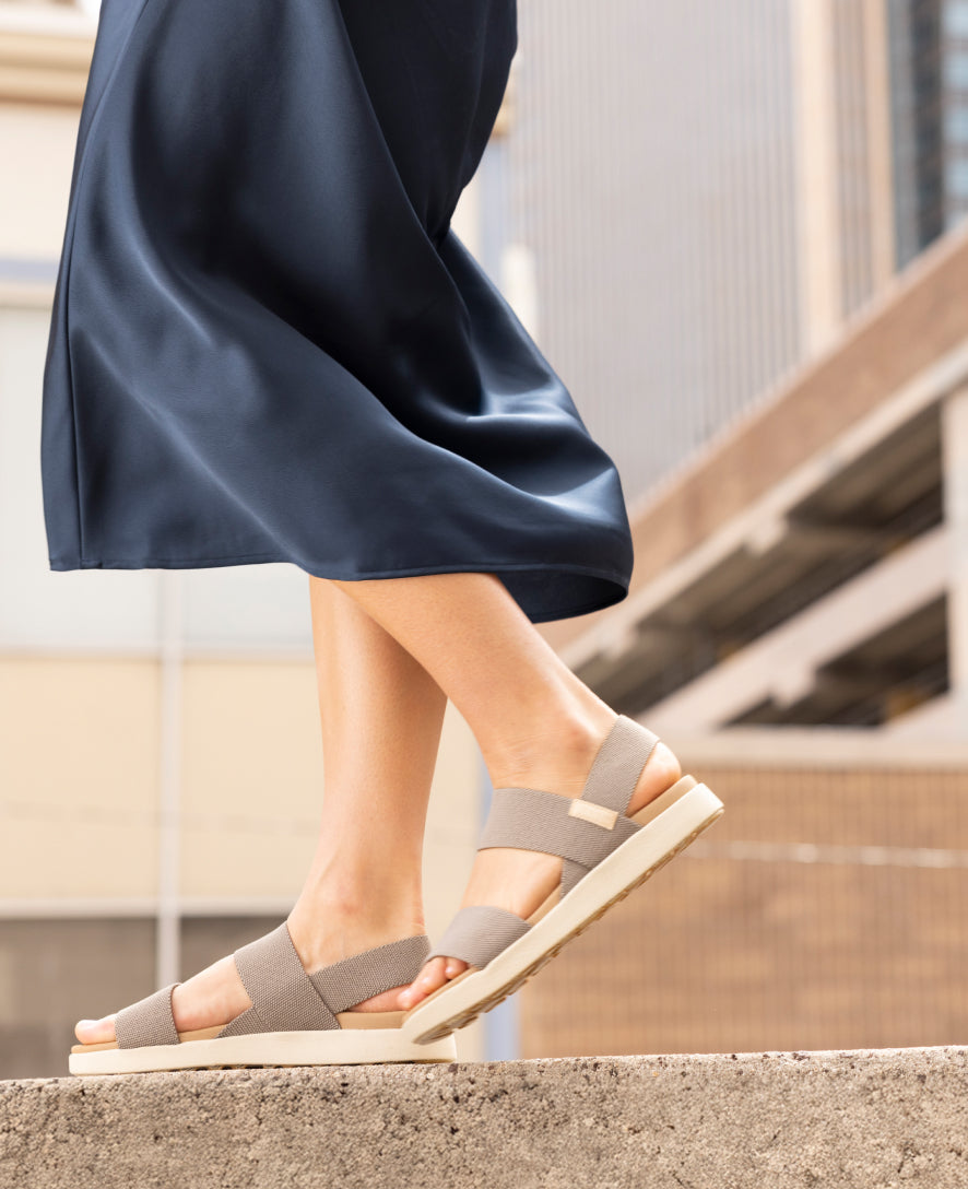 Women's Elle Backstrap Sandal Wide | Brindle/Birch - Image 8