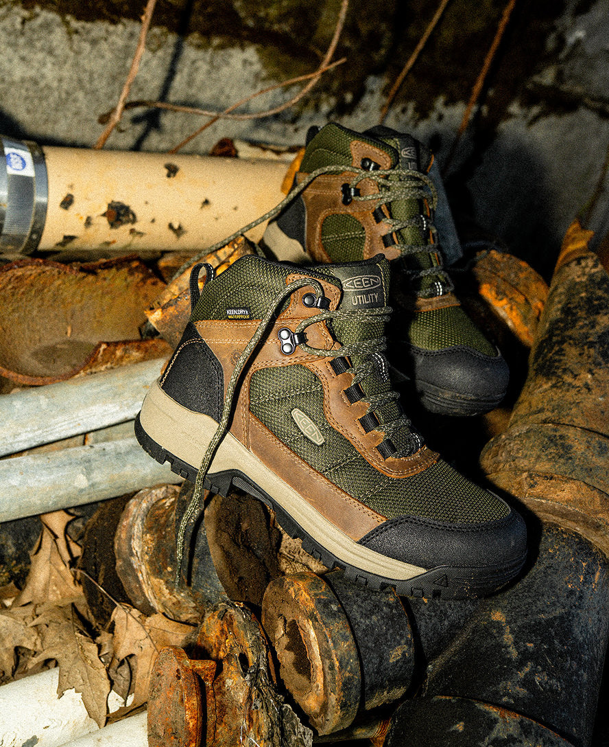 Men's Skokie Waterproof Work Boot (Soft Toe) | Forest Night/Black - Image 8