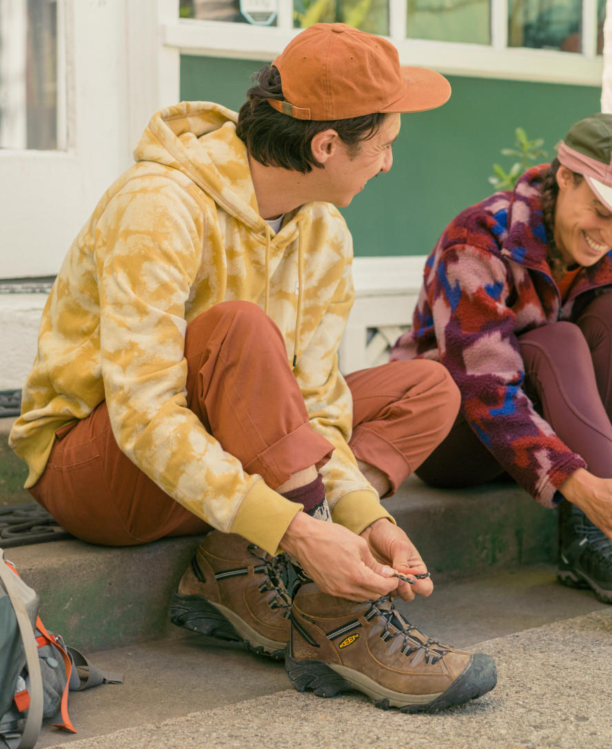 Men's Targhee II Waterproof Mid Wide | Canteen/Dark Olive - Image 7