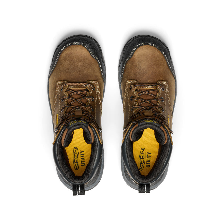 Men's Evanston 6 Waterproof Boot (Soft Toe) | Bison/Black - Image 4