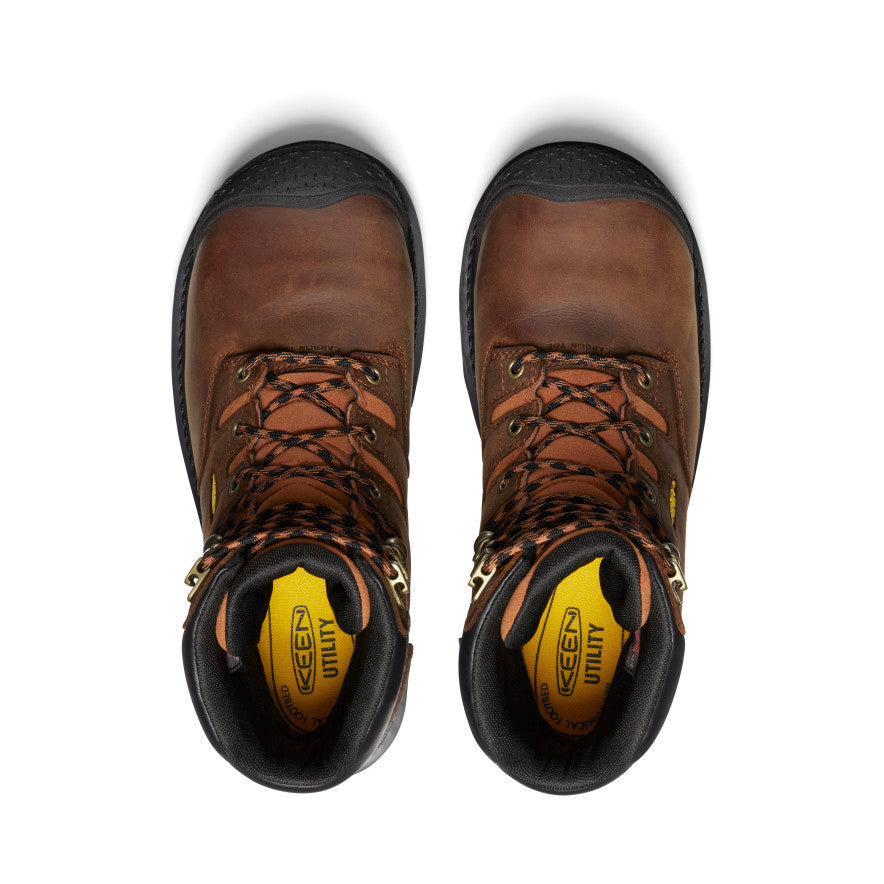 Men's Camden 8 Insulated Waterproof Boot (Carbon Toe) | Leather Brown/Black - Image 4